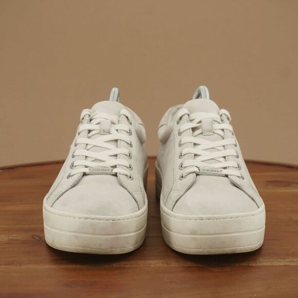 J/Slides Womens Hilton Sneakers Platform Gray Suede Lace Up Size 10M - Picture 3 of 9